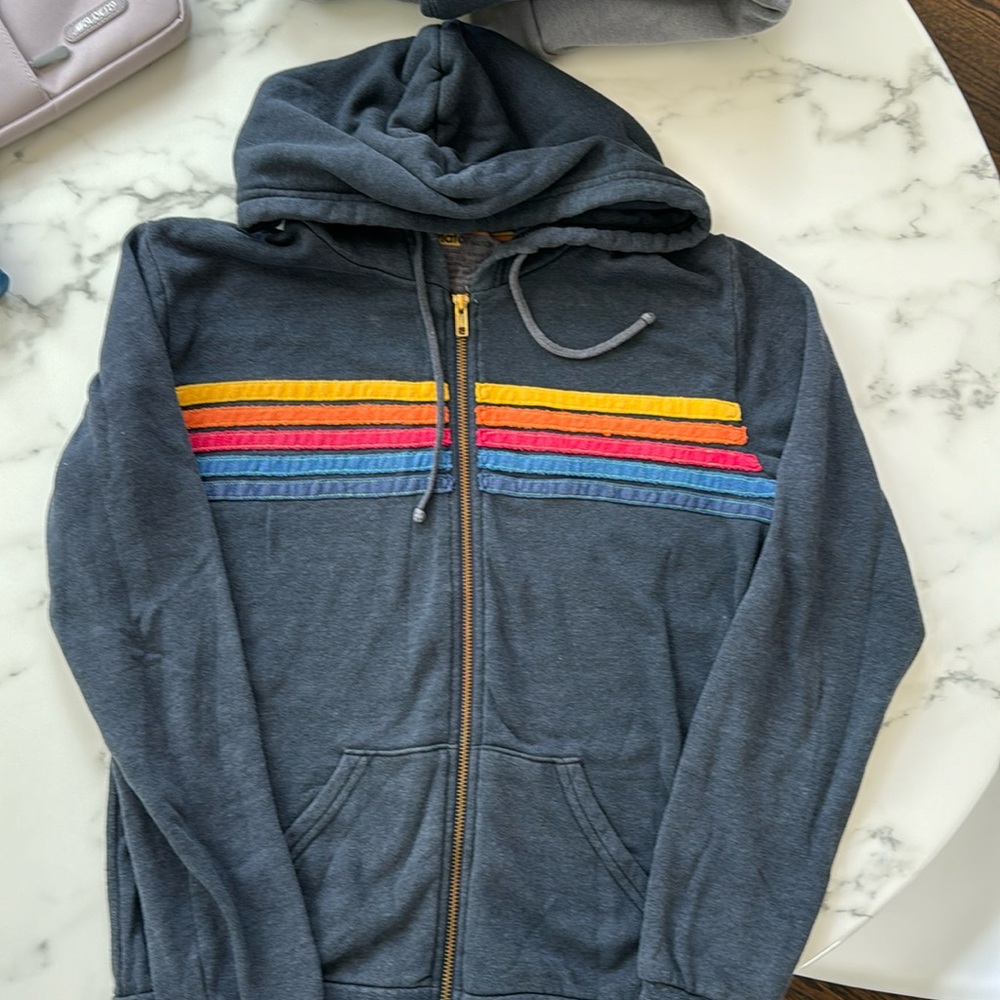 Full zip aviator nation sweatshirt
